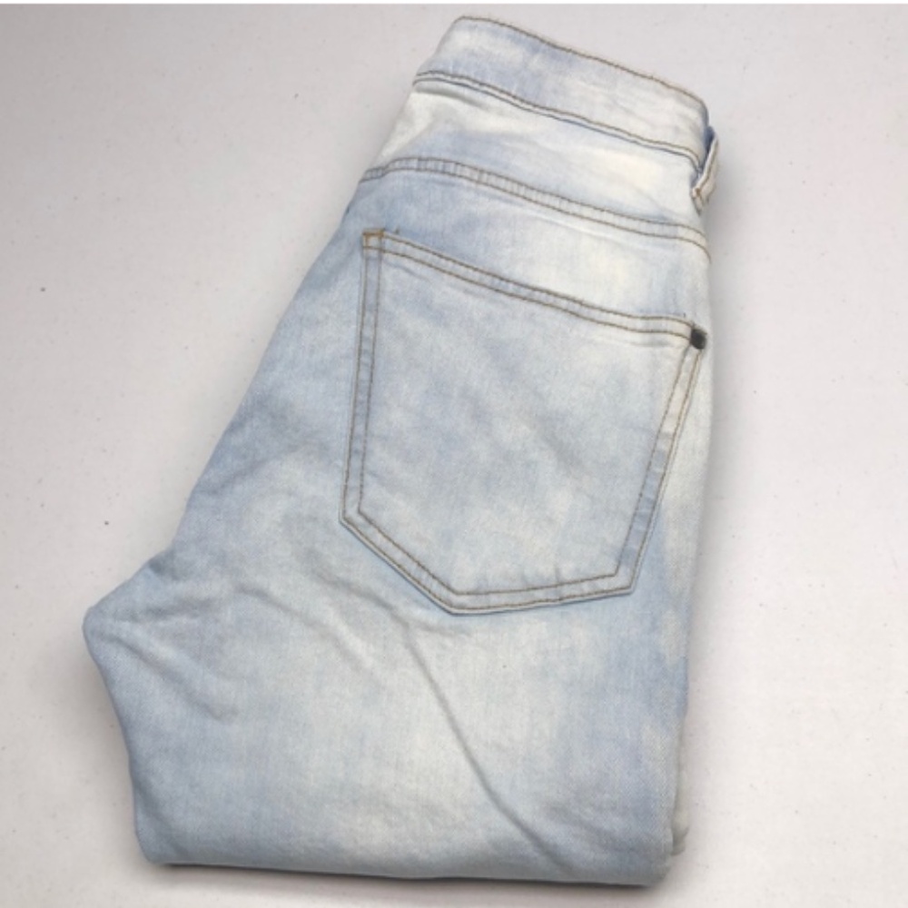 ACID WASH MENS DIVIDED TACTICAL SKINNY JEANS 32x32 ⭐️